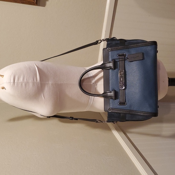 Coach Swagger 27 Suede Colorblock Bag - Picture 6 of 15